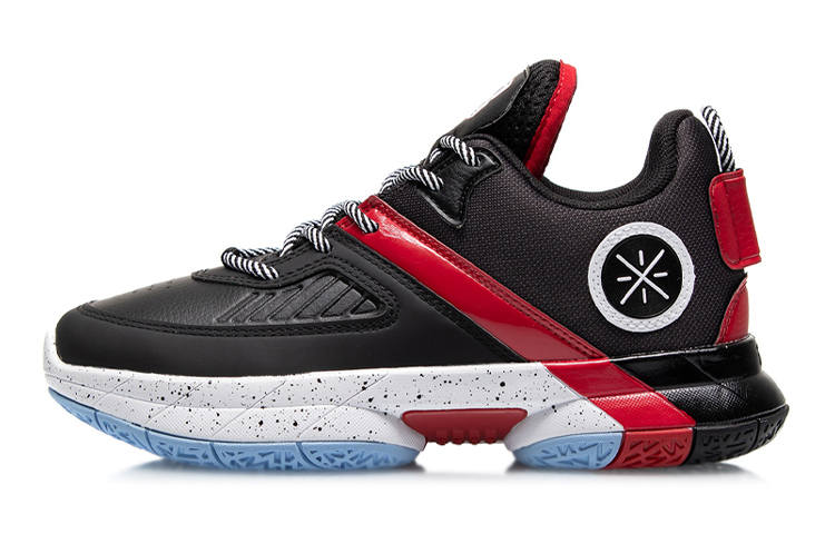 Li-Ning YOUNG Li Ning YOUNG MECHA V2 Fashion Low top Basketball Shoes Black Red Teenagers