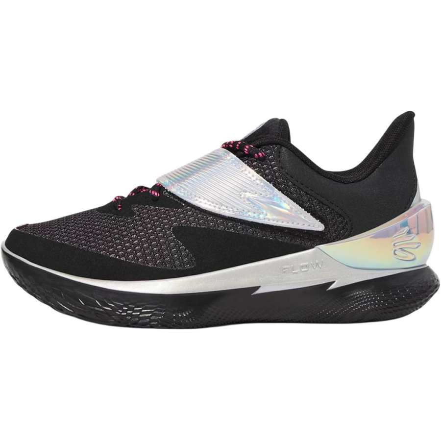 Under Armour Curry Fox 1 Low top Children's Basketball Shoes Black Silver Unisex