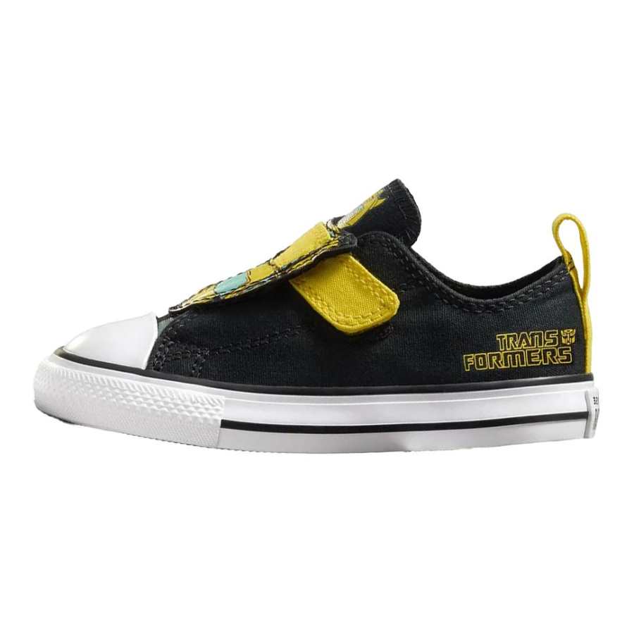 Converse TRANSFORMERS x Converse All Star Chuck Taylor Low top Toddler Shoes Black Yellow Infant And Toddler