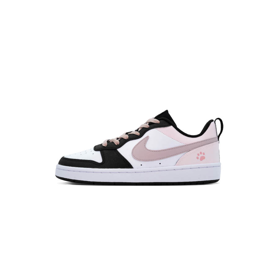 Nike Nike Court Borough Leather Abrasion Resistant Abrasion Resistant Low top Kids' Skateboarding Shoes Pink Teenagers