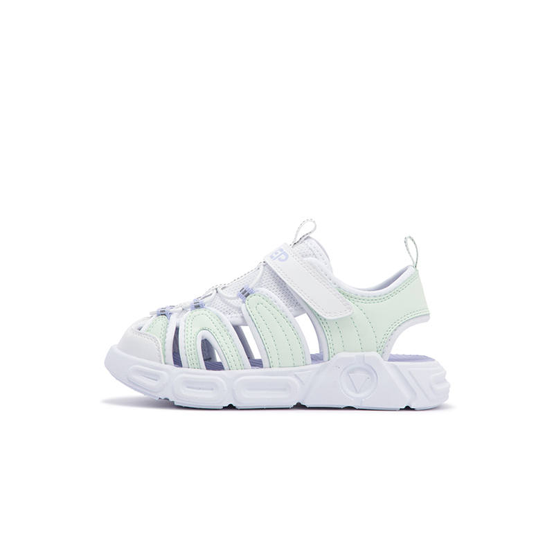 XTEP Slip Resistant And Breathable Low top Children's Sandals Xtep White Light Fruit Green Kids'