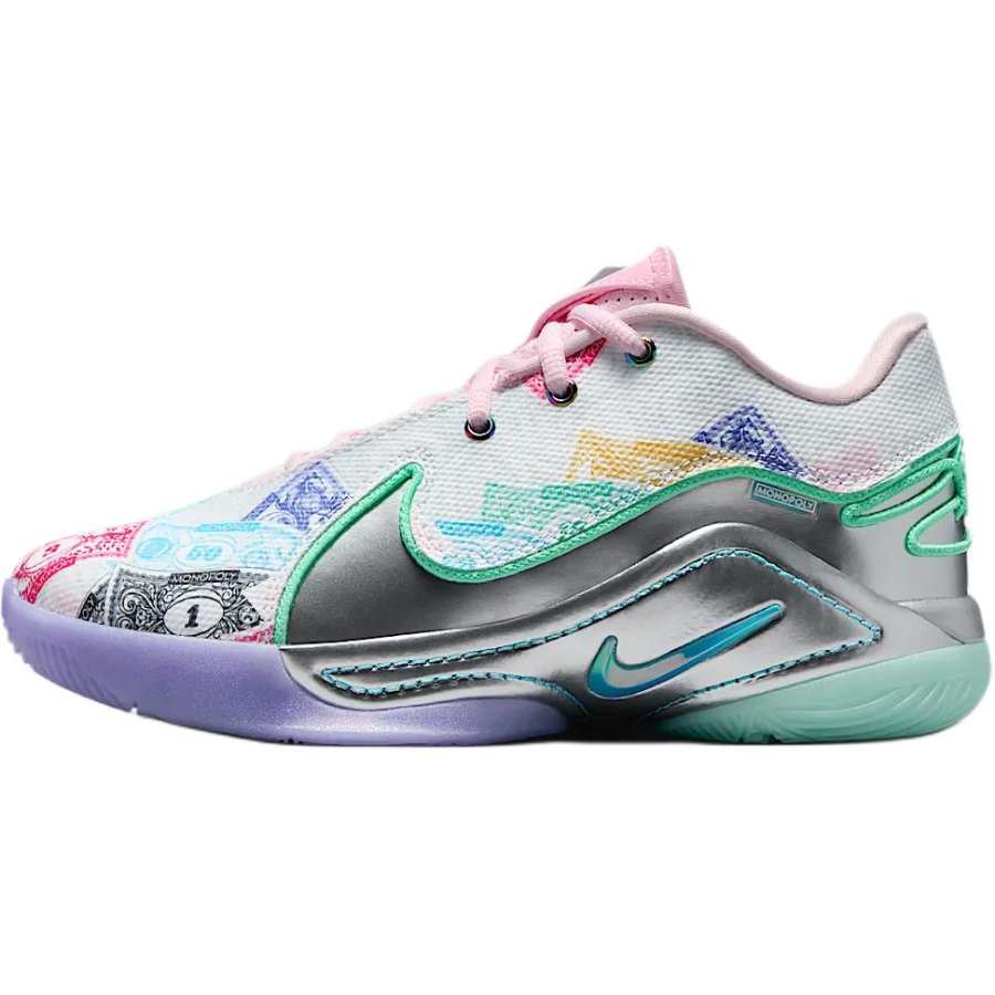Nike Nike LeBron 22 Low top Children's Basketball Shoes White Pink Blue Green Kids'