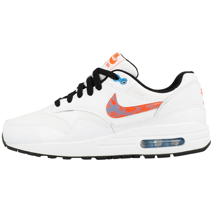 Nike Nike Air Max 1 Kids Lifestyle Shoes White Orange Kids'