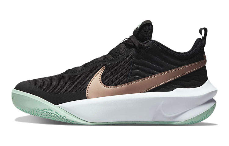 Nike Nike Team Hustle D 10 Slip Resistant Cushioning Abrasion Resistant Low top Basketball Shoes Black Gold Unisex