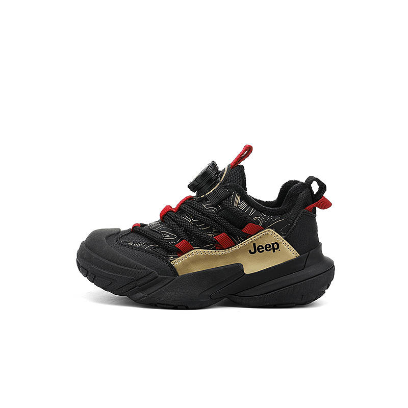 Jeep Synthetic Leather Anti Kick Abrasion Resistant Breathable Thermal Low top Kids Lifestyle Shoes Kids'