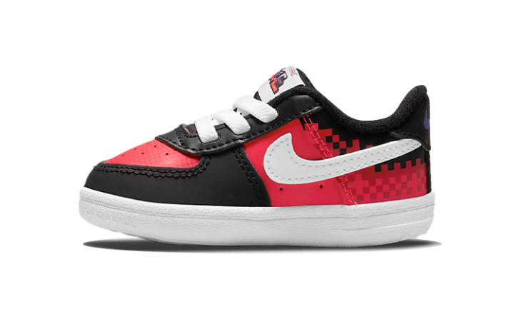 Nike Nike Air Force 1 Low top Toddler Shoes Black Red Infant And Toddler