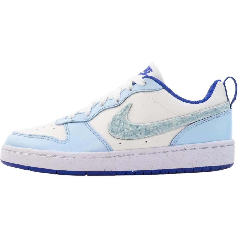 Nike Nike Court Borough Lime Soda Slip Resistant Abrasion Resistant Low top Kids' Skateboarding Shoes Cyan Teenagers