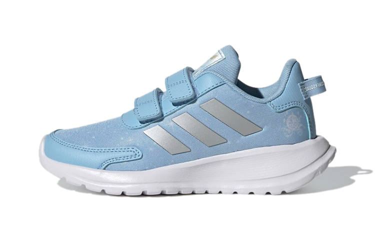 Adidas Adidas Tensaur Run Hook and loop Abrasion Resistant Slip Resistant Low top Kids' Running Shoes Blue Gray
