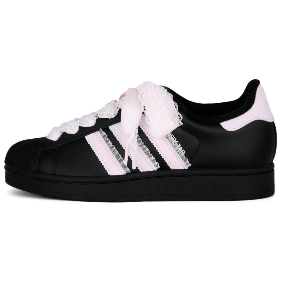 Adidas Originals Superstar 2 Pink Ballet Leather Slip Resistant Abrasion Resistant Slip Resistant Abrasion Resistant