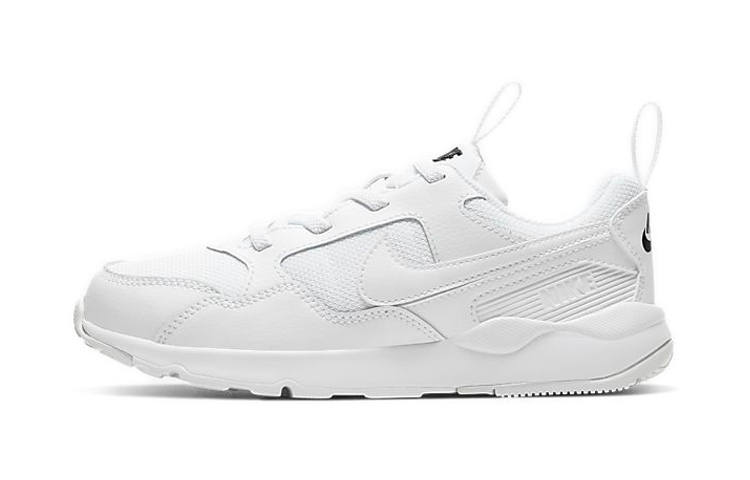 Nike Nike Pegasus '92 Zoom Lite Slip Resistant Cushioning Low top Kids' Running Shoes Pure White Children Aged 3 7 Years Old