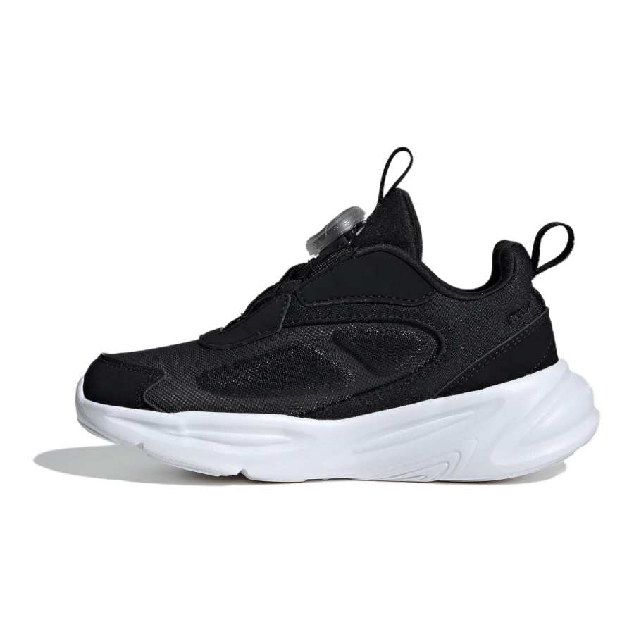 Adidas Adidas Ozelle Fabric Soft And Comfortable Slip Resistant Abrasion Resistant Low top Kids' Running Shoes Black Kids'
