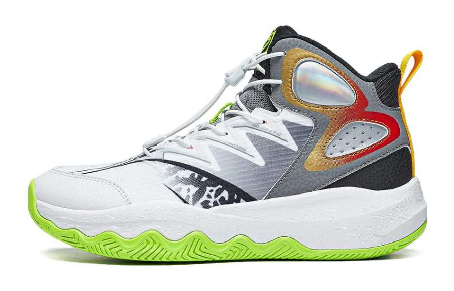 Li-Ning YOUNG Li Ning YOUNG Avant Garde Power Primary 3.0 V2 Low top Basketball Shoes Standard White Rubble Gray Black Unisex