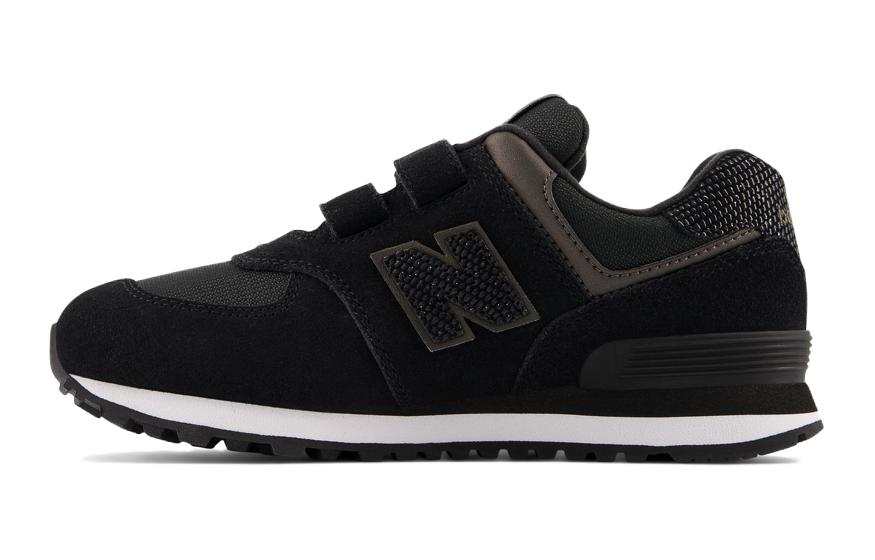 New Balance New Balance NB 574 Abrasion Resistant Breathable Low top Kids' Running Shoes Black Kids'