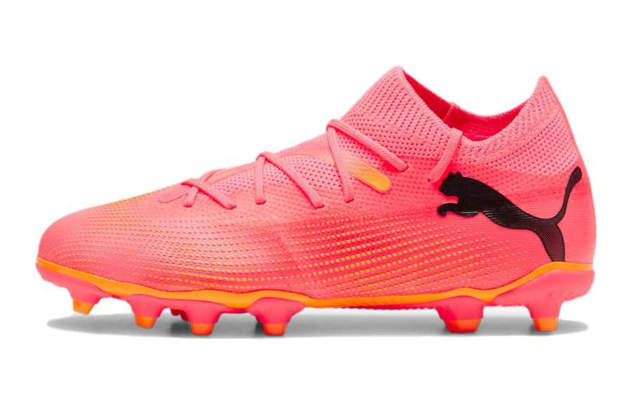 PUMA FUTURE 7 MATCH Low top Kids' Soccer Shoes Orange Red Black