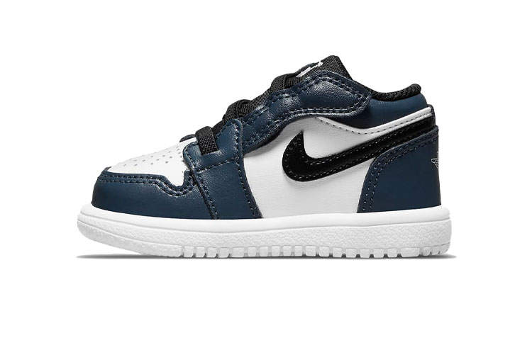 Jordan Jordan Air Jordan 1 Mid top Toddler Shoes Blue White, Obsidian Infant And Toddler