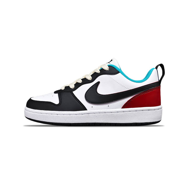 Nike Nike Court Borough Tower Rabbit Synthetic Leather Slip Resistant Abrasion Resistant Low top Kids' Skateboarding Shoes