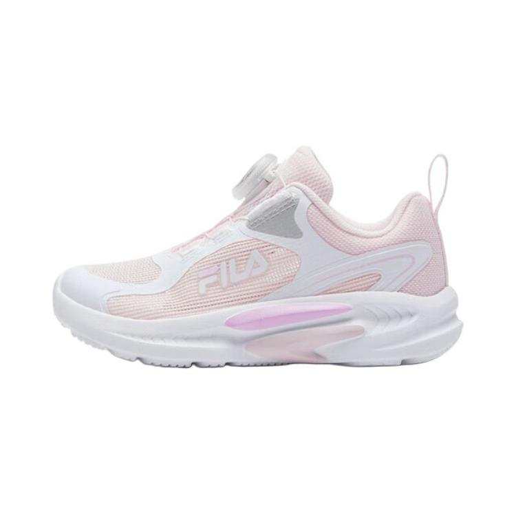 FILA KIDS Fabric Breathable Low top Kids' Training Shoes Pink White Children Aged 3 7 Years Old