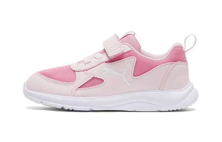 PUMA Leather Cushioning, Wear Resistant Low top Running Shoes Pink Children Aged 3 7 Years Old