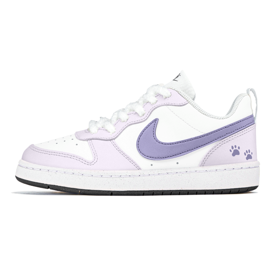 Nike Nike Court Borough Synthetic Leather Abrasion Resistant Abrasion Resistant Low top Kids' Skateboarding Shoes