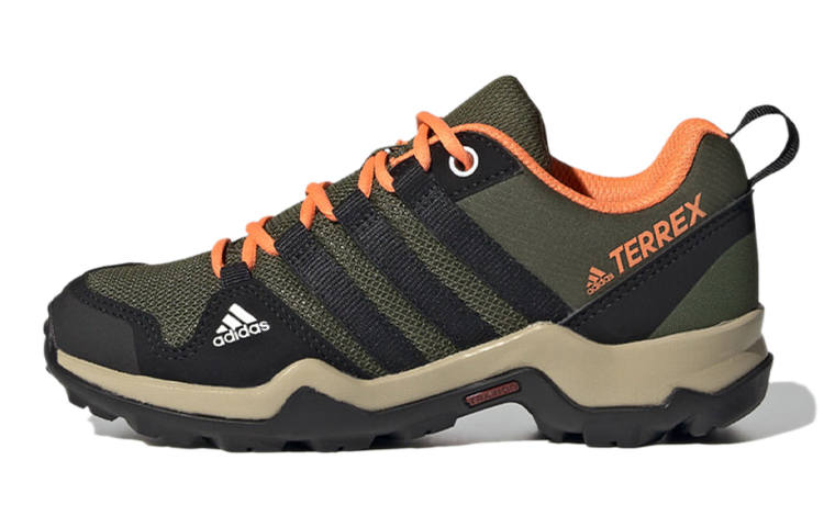 Adidas Adidas Terrex Ax2r Hiking K Breathable Low top Kids' Outdoor Shoes Green Black Kids'