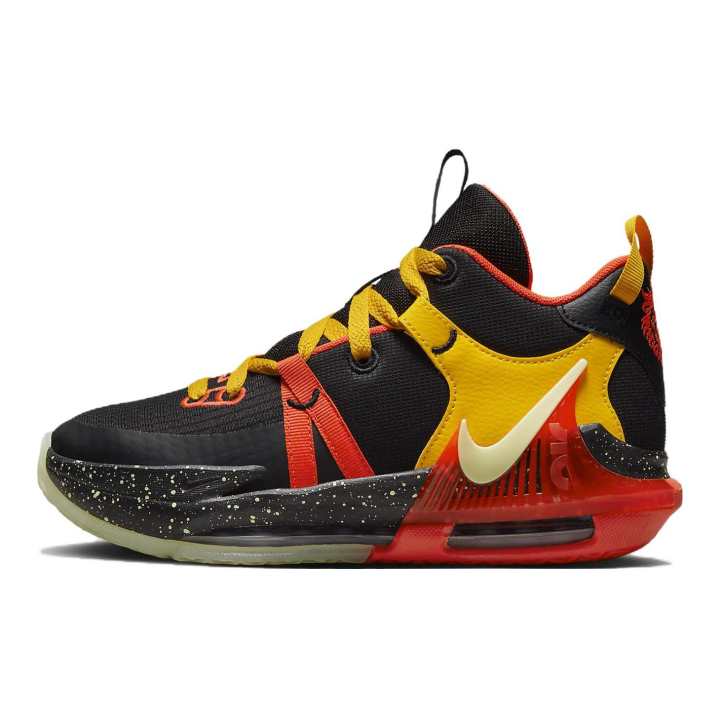 Nike Nike Witness 7 Mid top Basketball Shoes Black Yellow Unisex