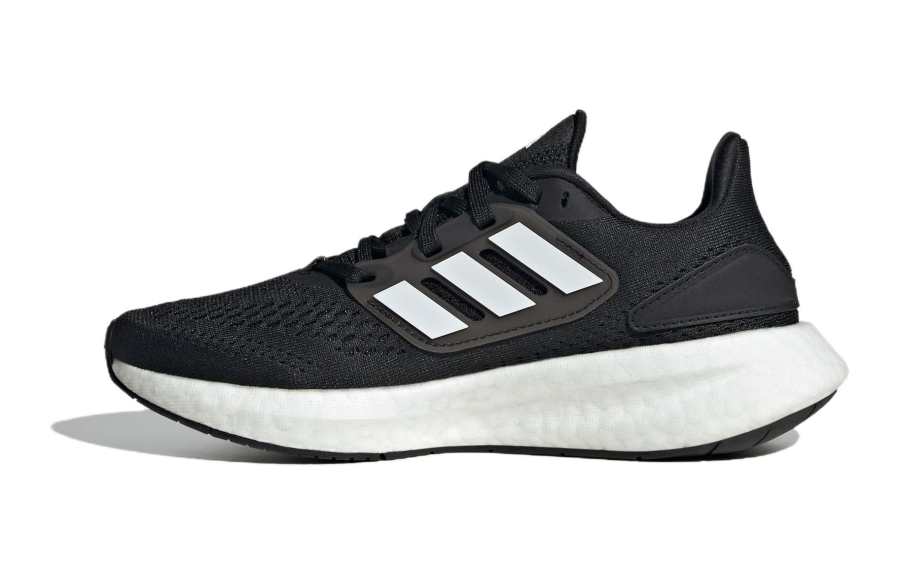 Adidas Adidas Pure Boost Running Abrasion Resistant Breathable Low top Kids' Running Shoes Black Teenagers