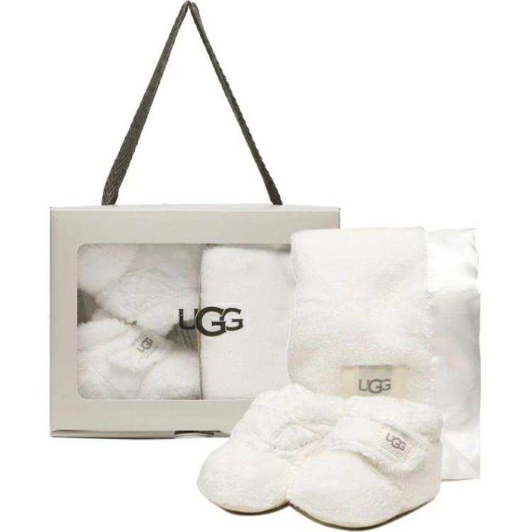 UGG Slip Resistant Abrasion Resistant Mid top Toddler Shoes White Infant And Toddler