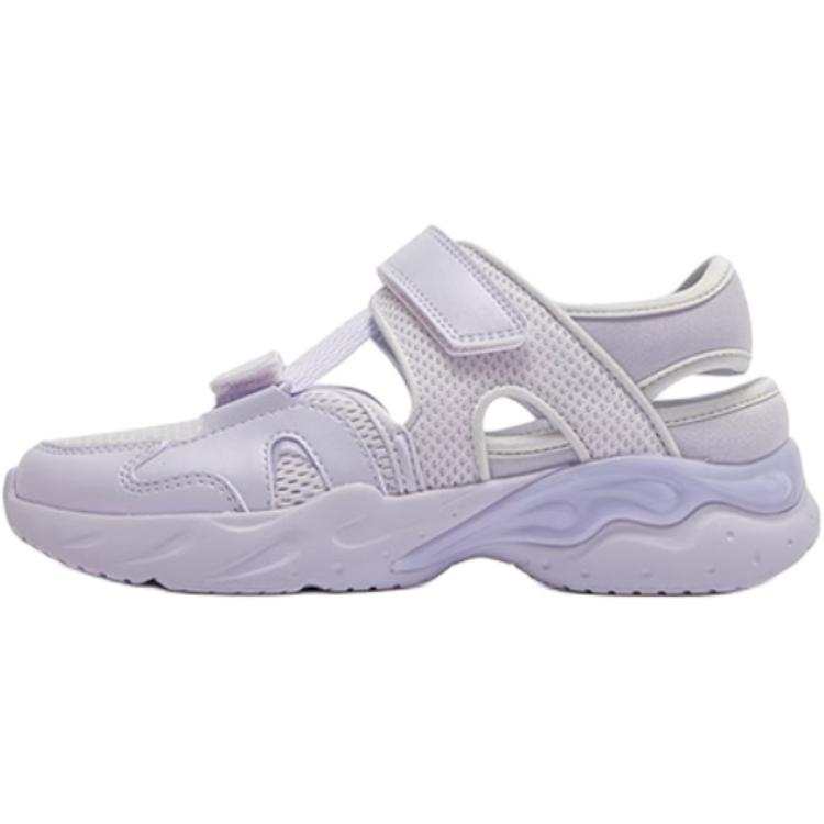 XTEP Synthetic Leather, Textile Low top Sandal Light Purple/Violet Blue Purple Unisex