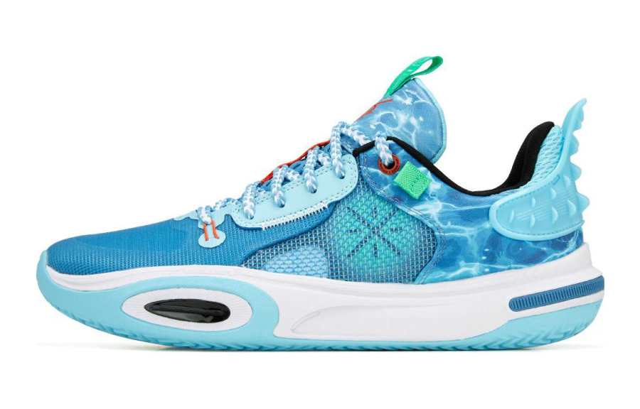 Li-Ning YOUNG Li Ning YOUNG All City 11 YOUNG Comfortable Low top Children's Basketball Shoes Paris Blue Kids'
