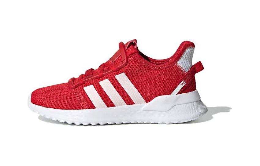 Adidas Originals U_Path Run Low top Breathable Kids Lifestyle Shoes Red White Children Aged 3 7 Years Old