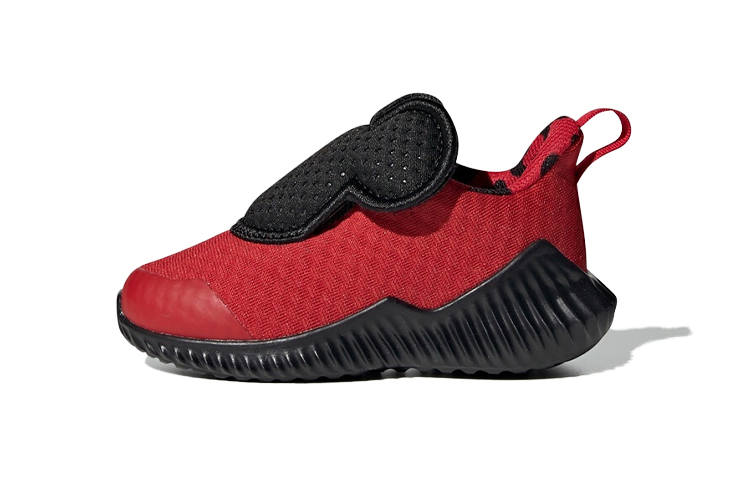 Adidas Adidas Fortarun Mickey AC I Fabric Comfortable Low top Toddler Shoes Red Black Infant And Toddler