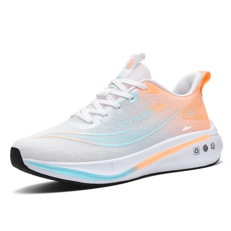 KUDING Mesh Cushioning Slip Resistant Abrasion Resistant Breathable Running Shoes Men's