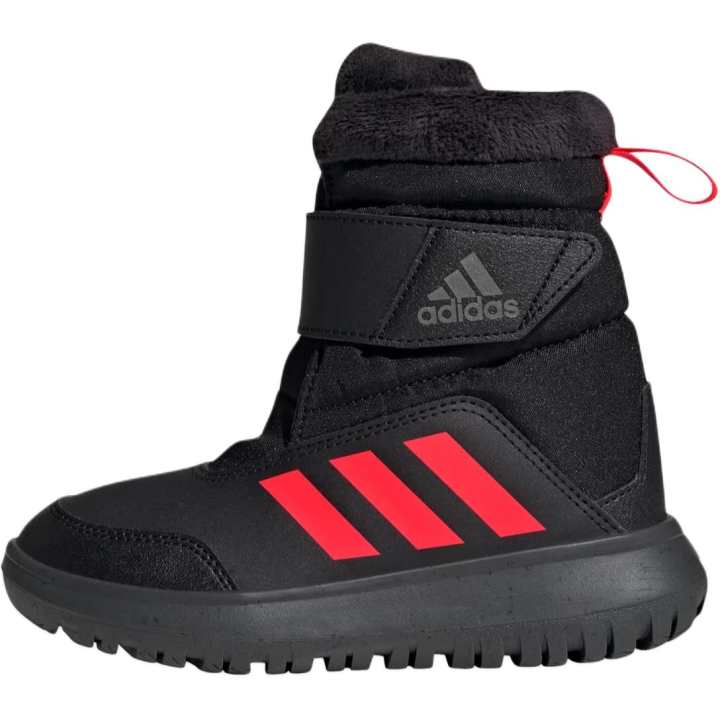 Adidas Adidas WINTERPLAY Comfortable Abrasion Resistant Thermal Kids' Boots Black Children Aged 3 7 Years Old