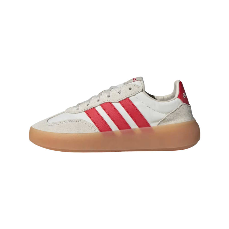 Adidas Adidas BARREDA DECODE Leather, Suede Low top Kids' Training Shoes Ecru/Bright Red Unisex