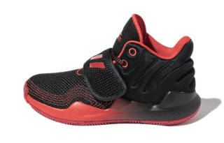 Adidas Deep Threat Fabric Abrasion Resistant Mid top Children's Basketball Shoes Children Aged 3 7 Years Old