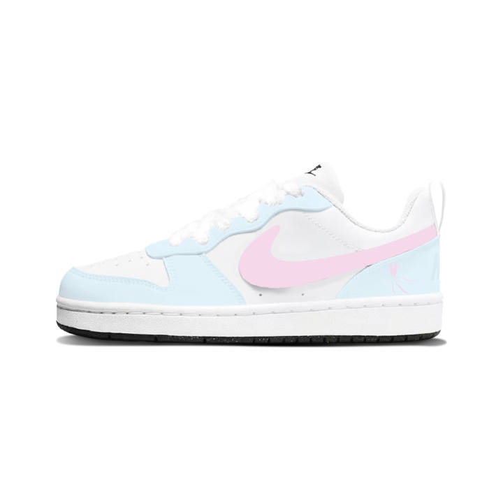 Nike Nike Court Borough Synthetic Leather Cushioning Abrasion Resistant Cushioning, Wear Resistant Low top
