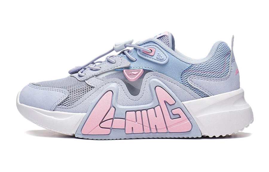 Li-Ning YOUNG Li Ning YOUNG LN 90 SUMMER Comfortable Cushioning Rebound Low top Casual Shoes Blue Teenagers