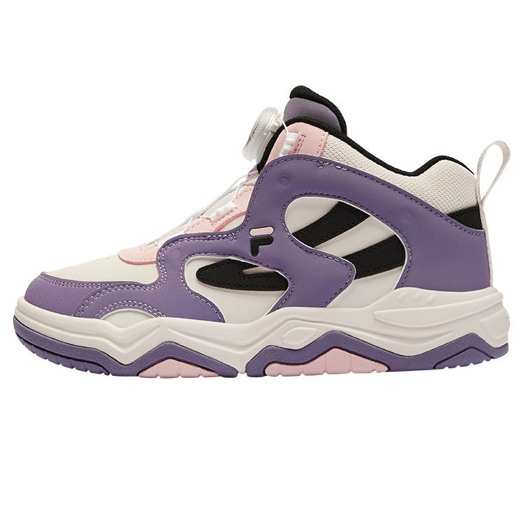 FILA KIDS Slip Resistant Lightweight Cushioning Mid top Feile Kids' Casual Shoes Twilight Purple/Light Purple Kids'