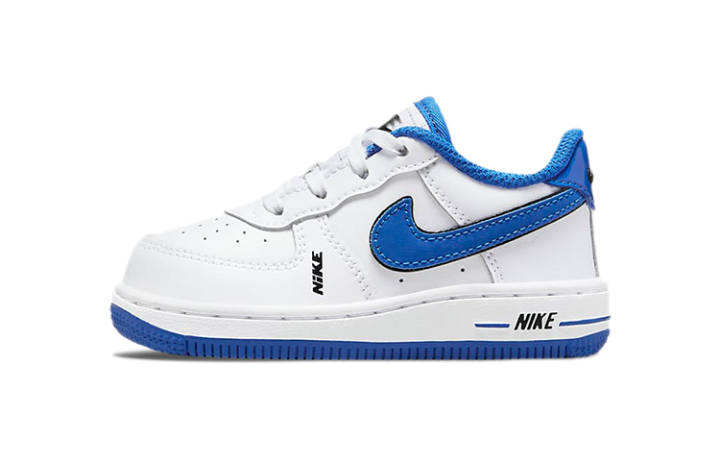 Nike Nike Air Force 1 LV8 Slip Resistant Low top Skateboard Shoes White Blue Infant And Toddler