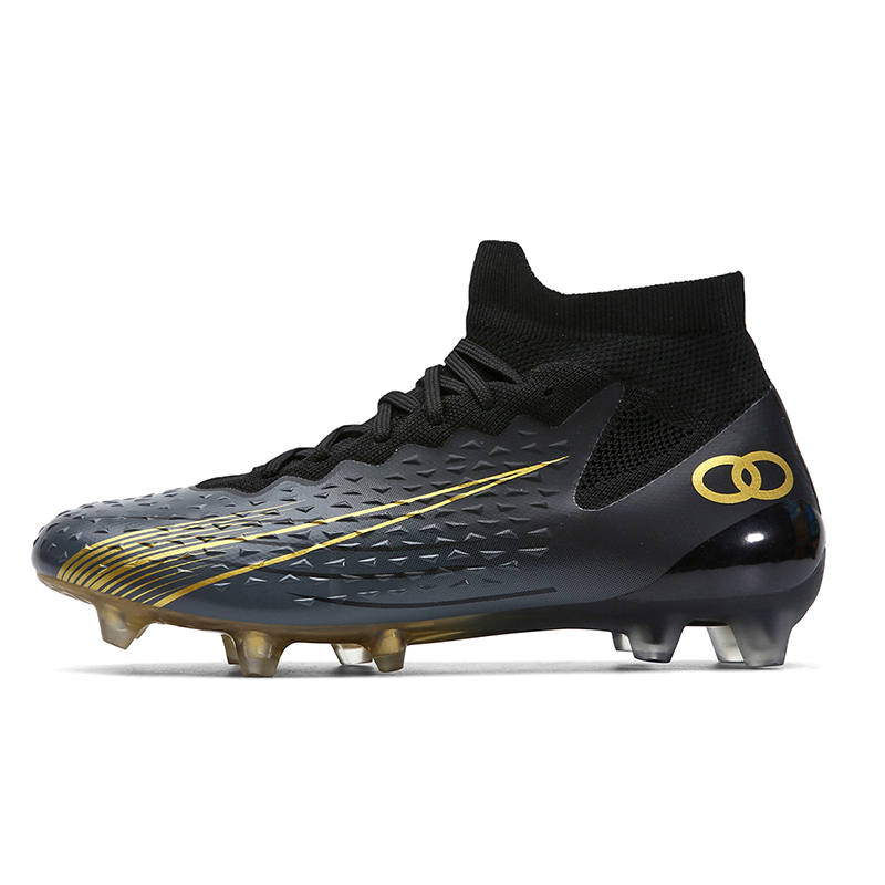 KUDING Comfortable Synthetic Leather Slip Resistant, Abrasion Resistant, Breathable Soccer Shoes Unisex