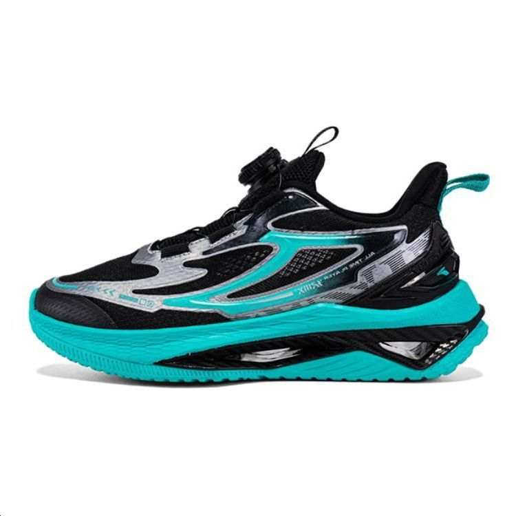 361°KIDS Versatile Cushioning, Wear Resistant Low top Kids' Running Shoes Black Silver Green Kids'