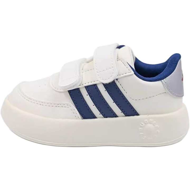Adidas Adidas BREAKNET 2.0 Slip Resistant Abrasion Resistant Low top Kids' Training Shoes White Blue Infant And Toddler