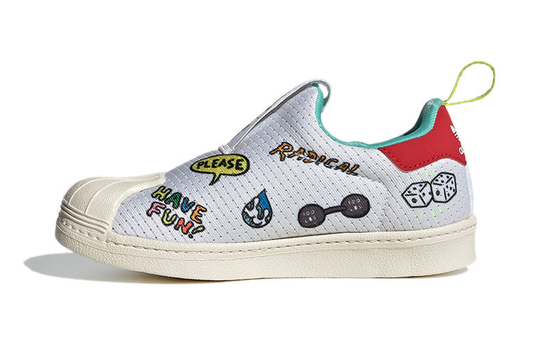 Adidas Originals SUPERSTAR 360 Kids' Skateboarding Shoes Breathable Low top Kids' Skateboarding Shoes