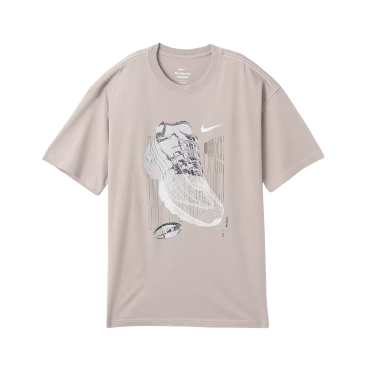 Nike Nike T Shirts Unisex Gray Pink Crew Neck Moderate