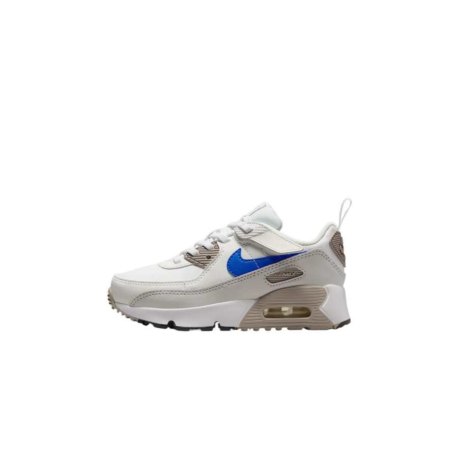 Nike Nike Air Max 90 EasyOn Kids' Running Shoes White Gray Blue Children Aged 3 7 Years Old