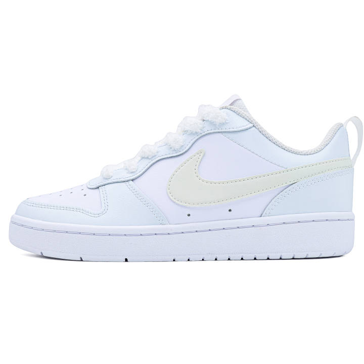 Nike Nike Court Borough Low 2 Leather Low top Kids' Skateboarding Shoes Light Blue Teenagers
