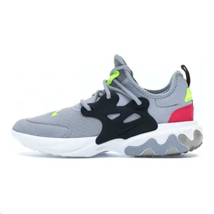 Nike Nike React Presto Wolf Grey Black Rush Pink Volt GS
