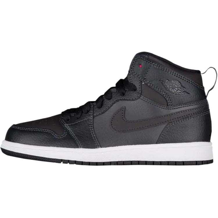Jordan Jordan Air Jordan 1 Leather High top Children's Basketball Shoes Black White Children Aged 3 7 Years Old