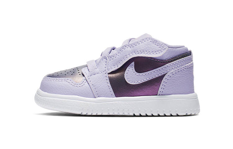 Jordan Jordan Air Jordan 1 Low Alt Synthetic Leather, Patent Leather Low top Toddler Shoes Purple Infant And Toddler