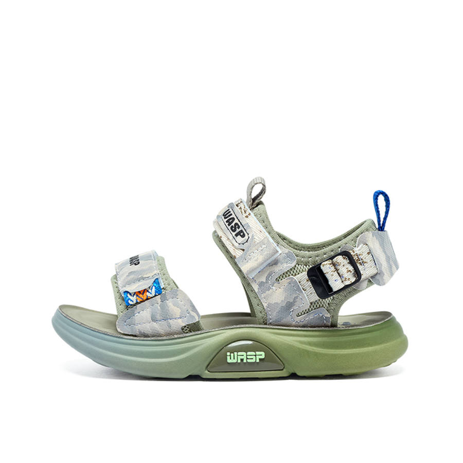 BIG WASP Textile, Synthetic Leather Slip Resistant Breathable Lightweight Cushioning Children's Sandals Kids'